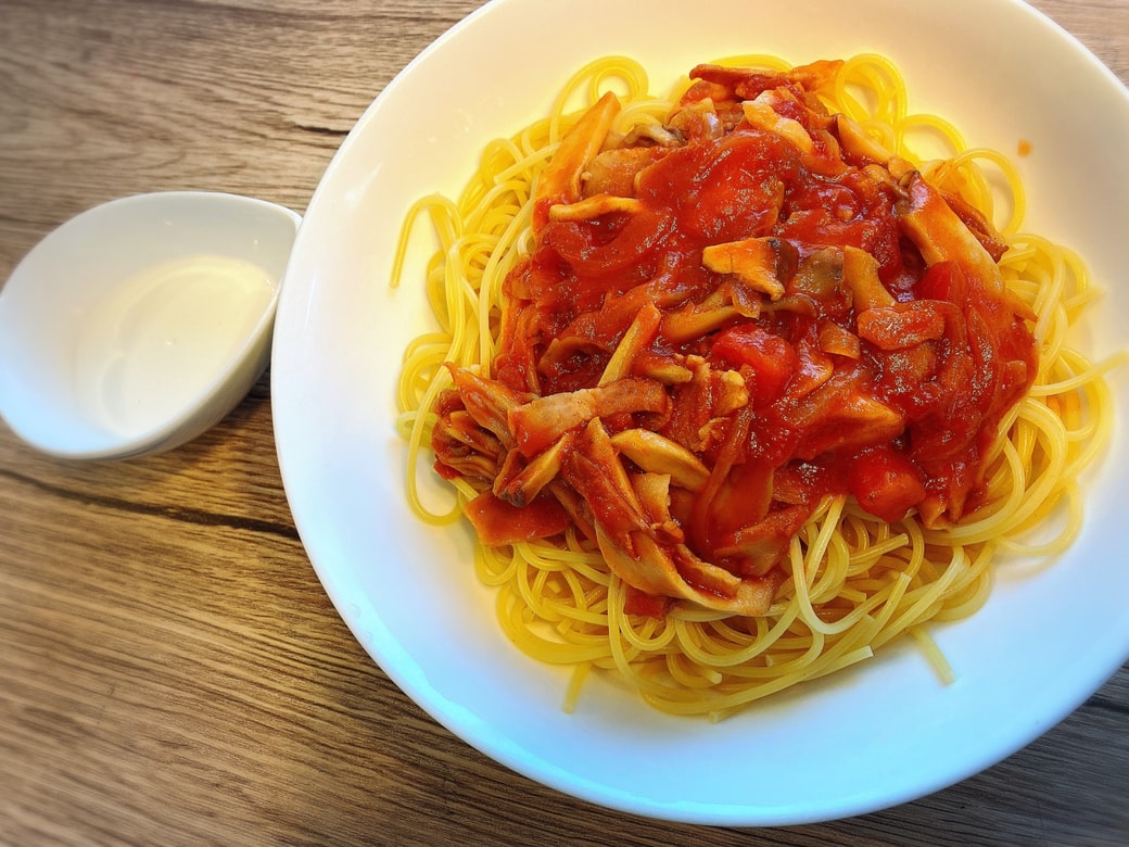 トマト味でも美味しいパスタ