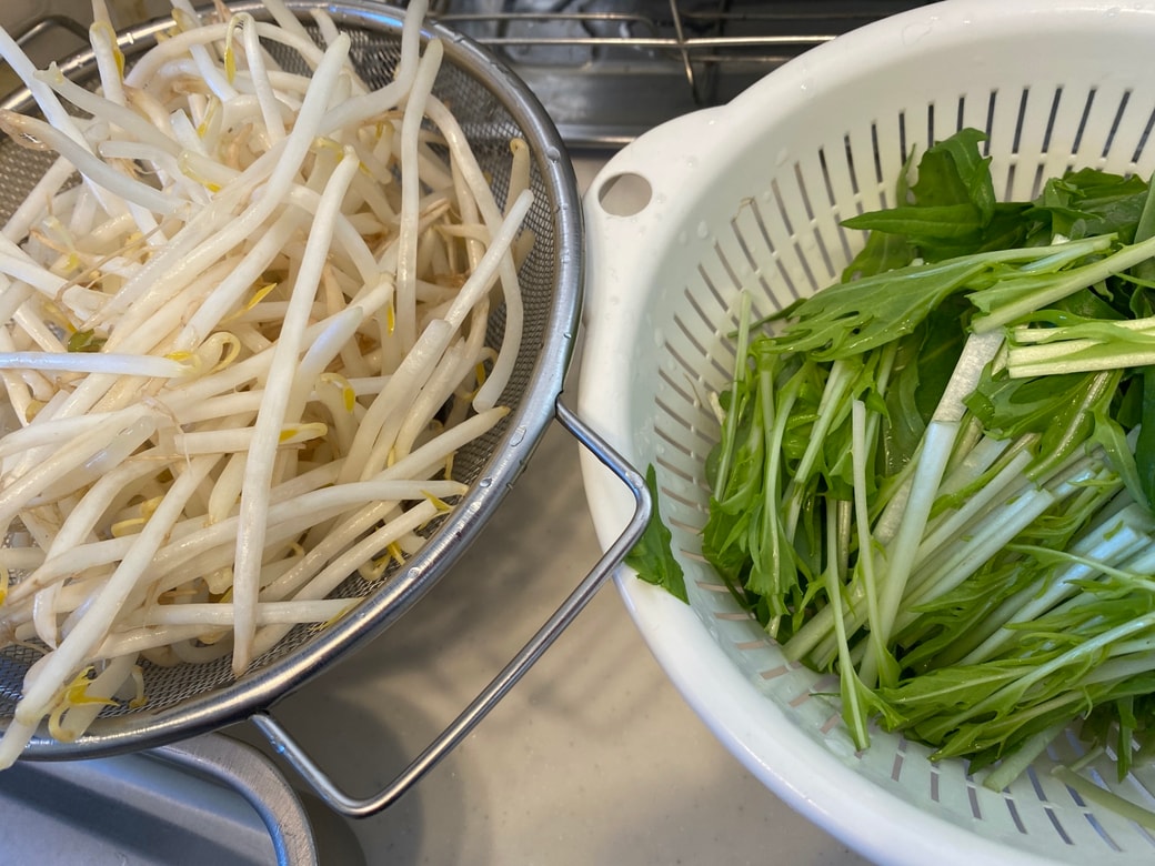 水菜ともやし