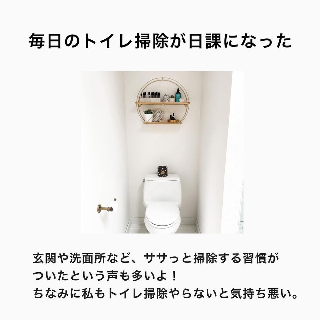 毎日のトイレ掃除が日課になった