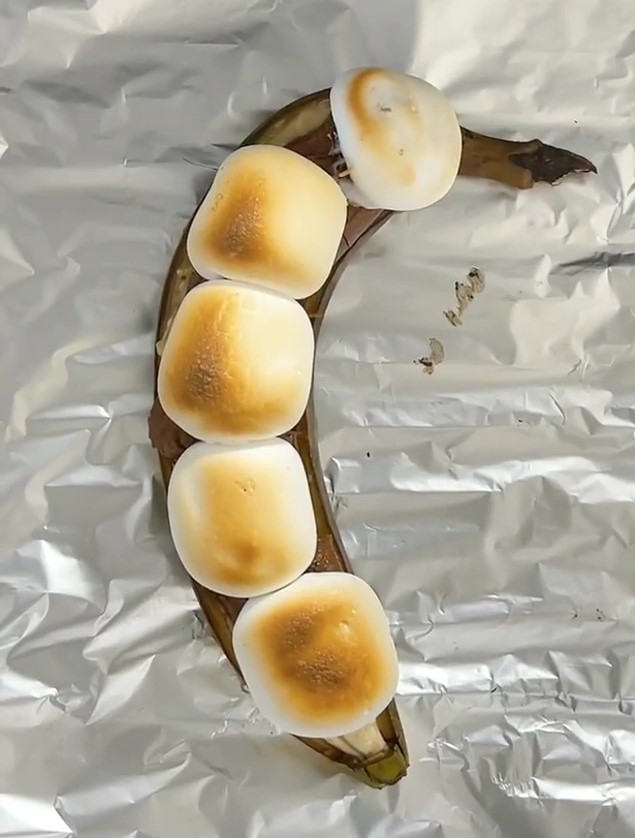 焼きチョコバナナマシュマロ