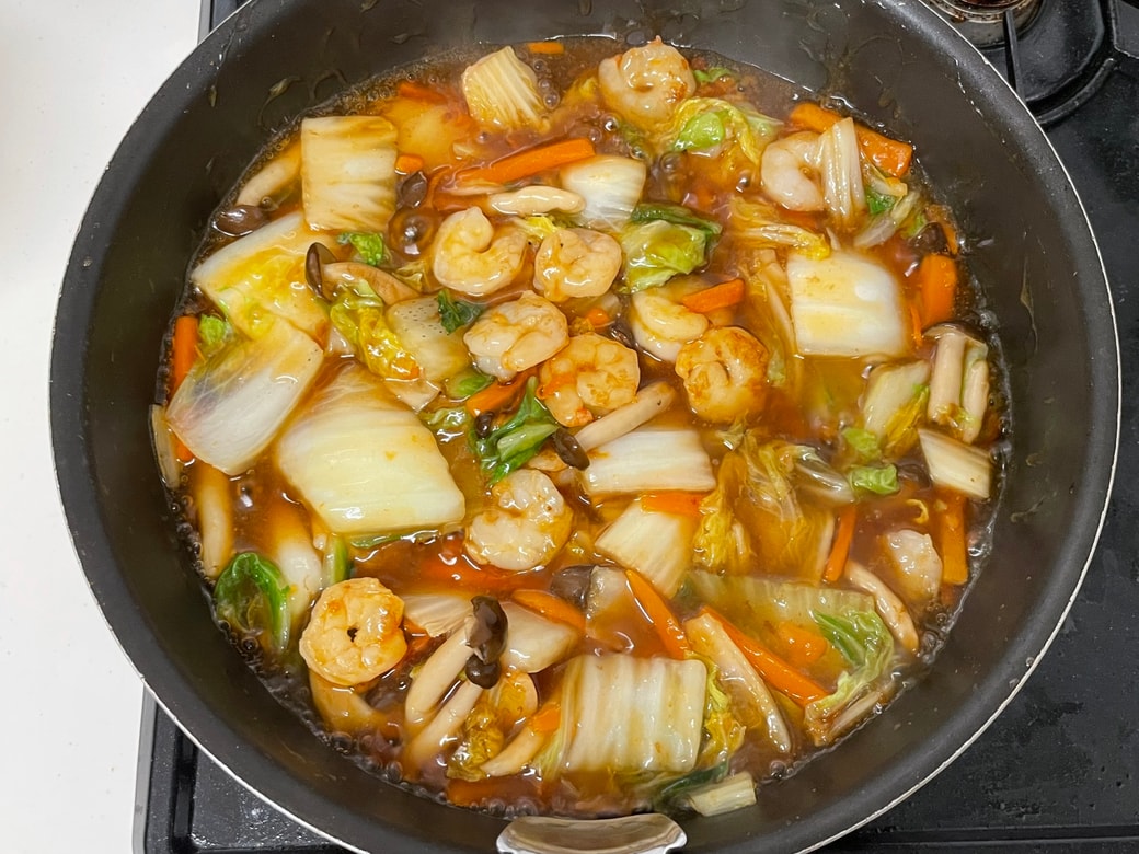 エビと白菜のうま煮