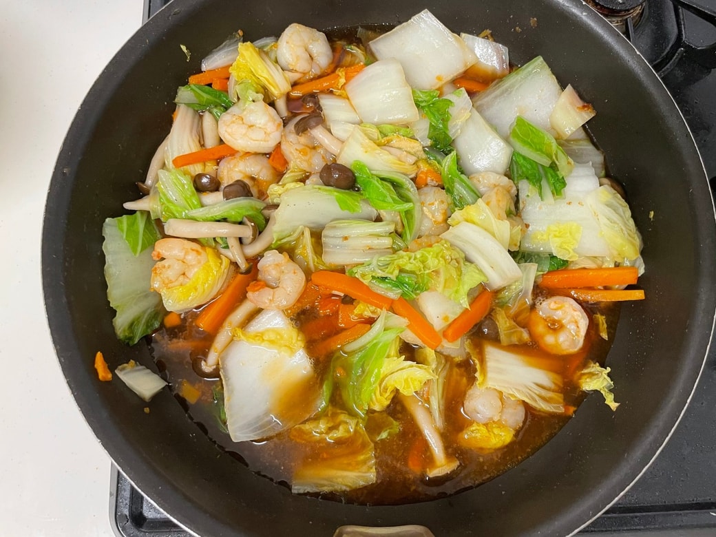 エビと白菜のうま煮