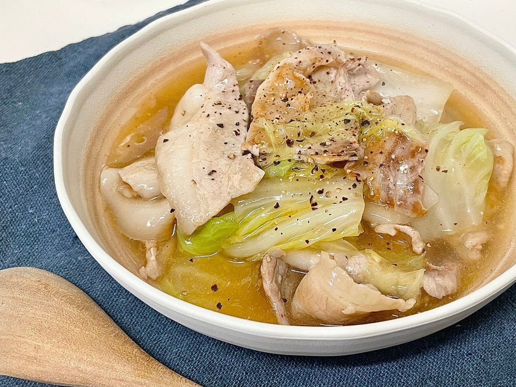 豚バラと白菜のうま煮丼