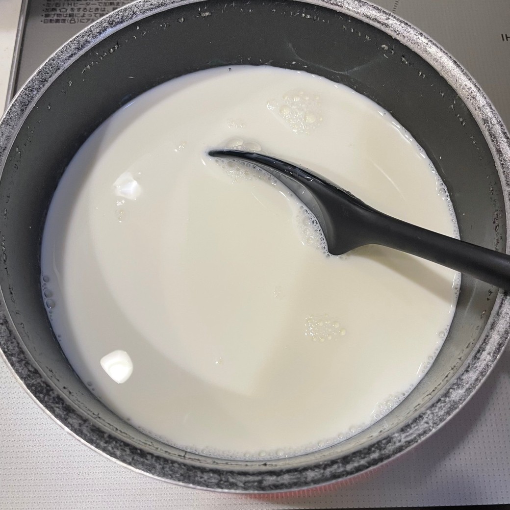 牛乳のお酢でつくる「カッテージチーズ」作り方1