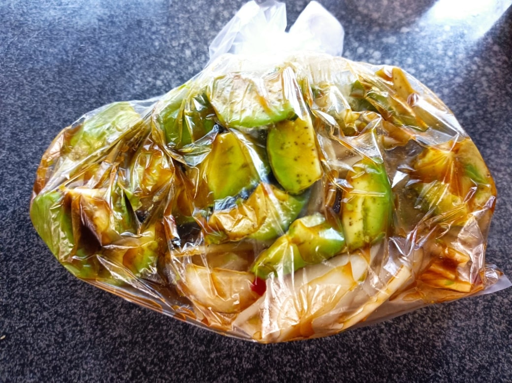 「アボカドの薬味ポン酢」