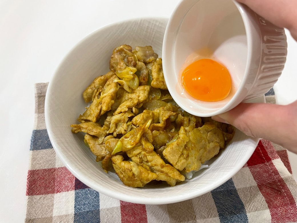 「カレースタミナ丼」作り方3