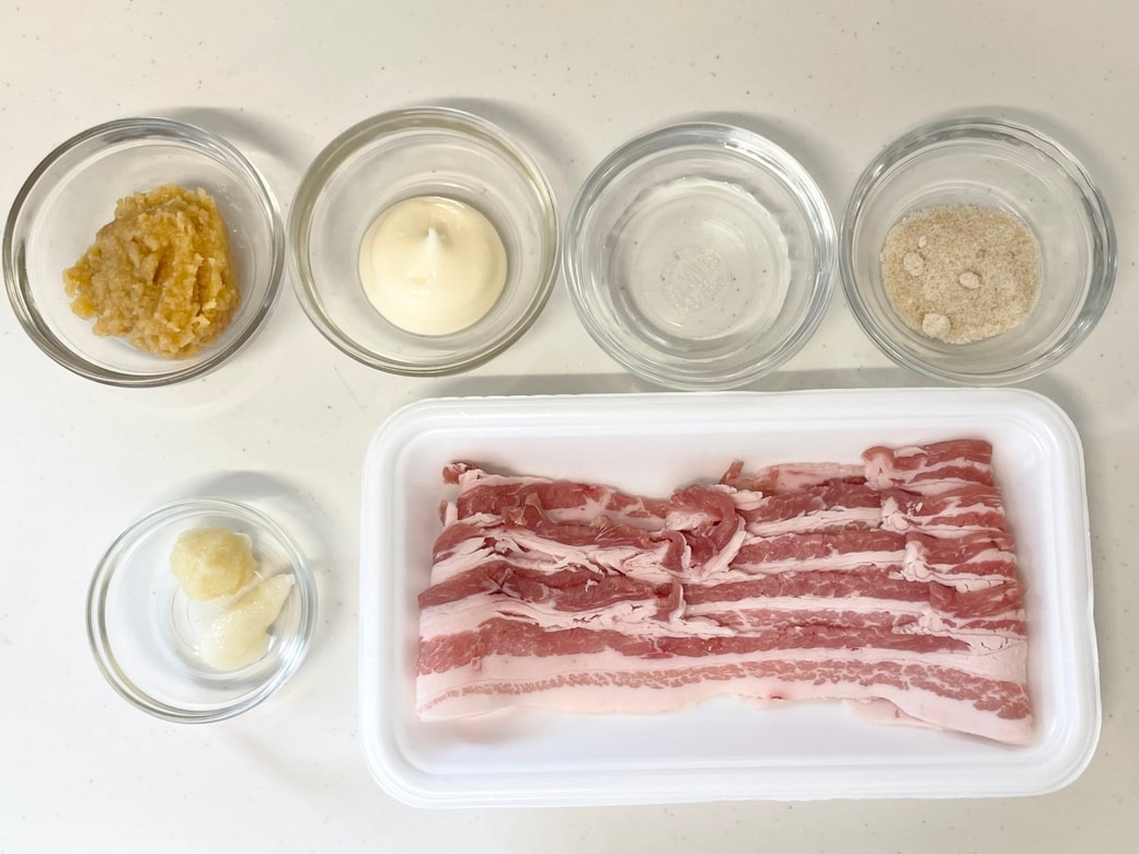 豚バラの味噌マヨ炒め