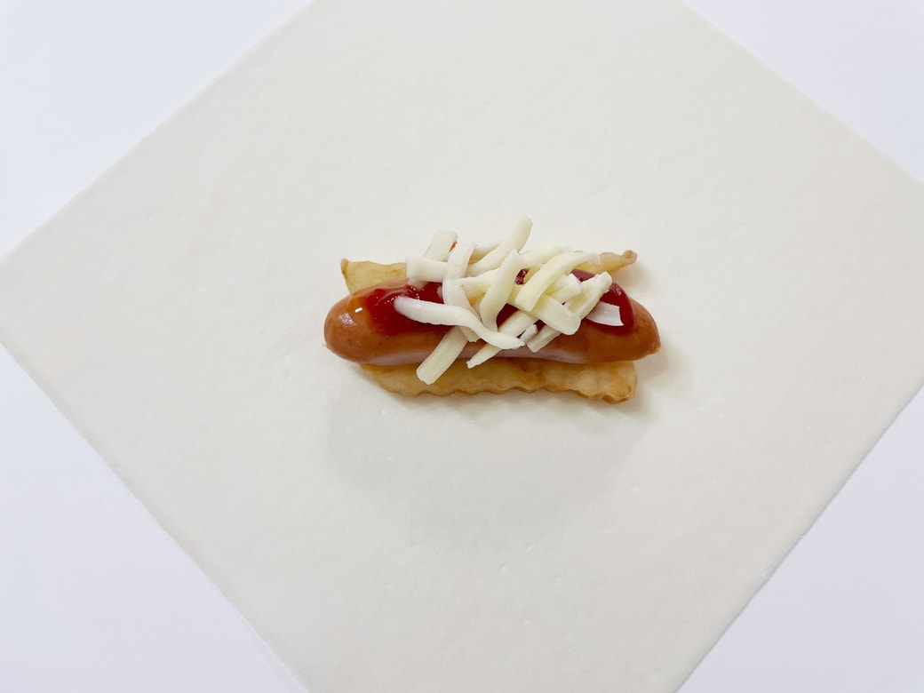 「ピザ風春巻き」作り方2