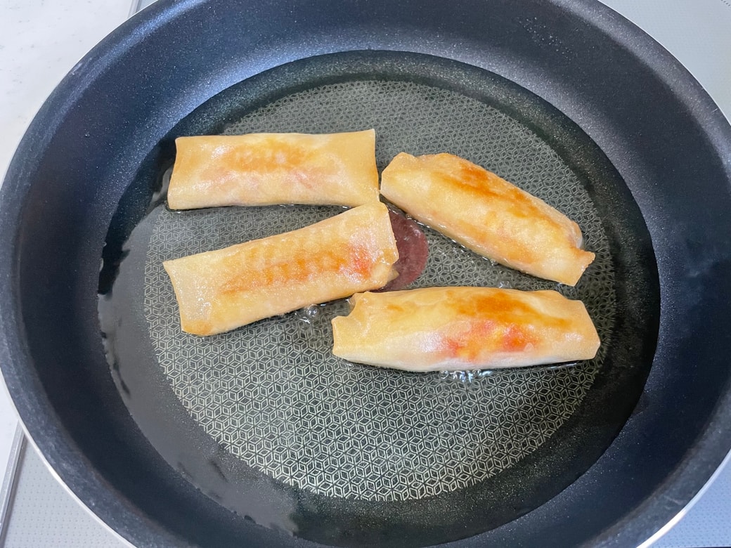 「ピザ風春巻き」作り方4