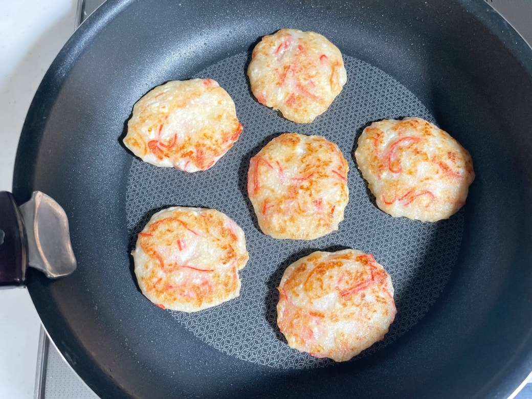 「豆腐とカニカマのおやき」作り方3