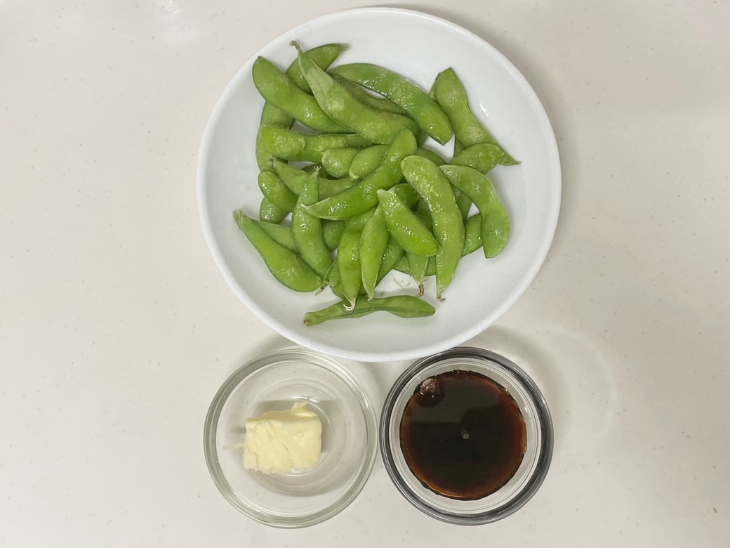 枝豆の醤油バター炒め