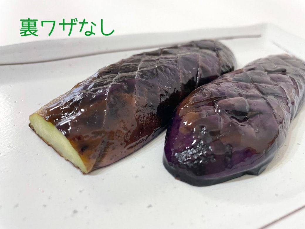 裏ワザなしで焼いたナス