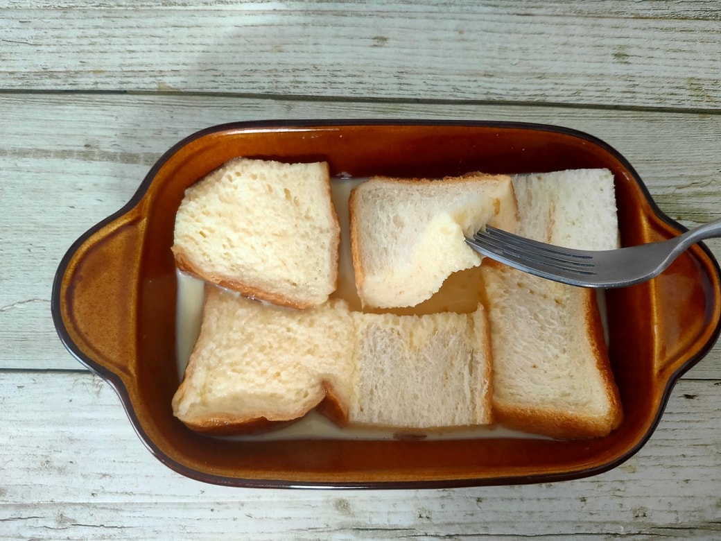 レンジでとろとろフレンチトースト