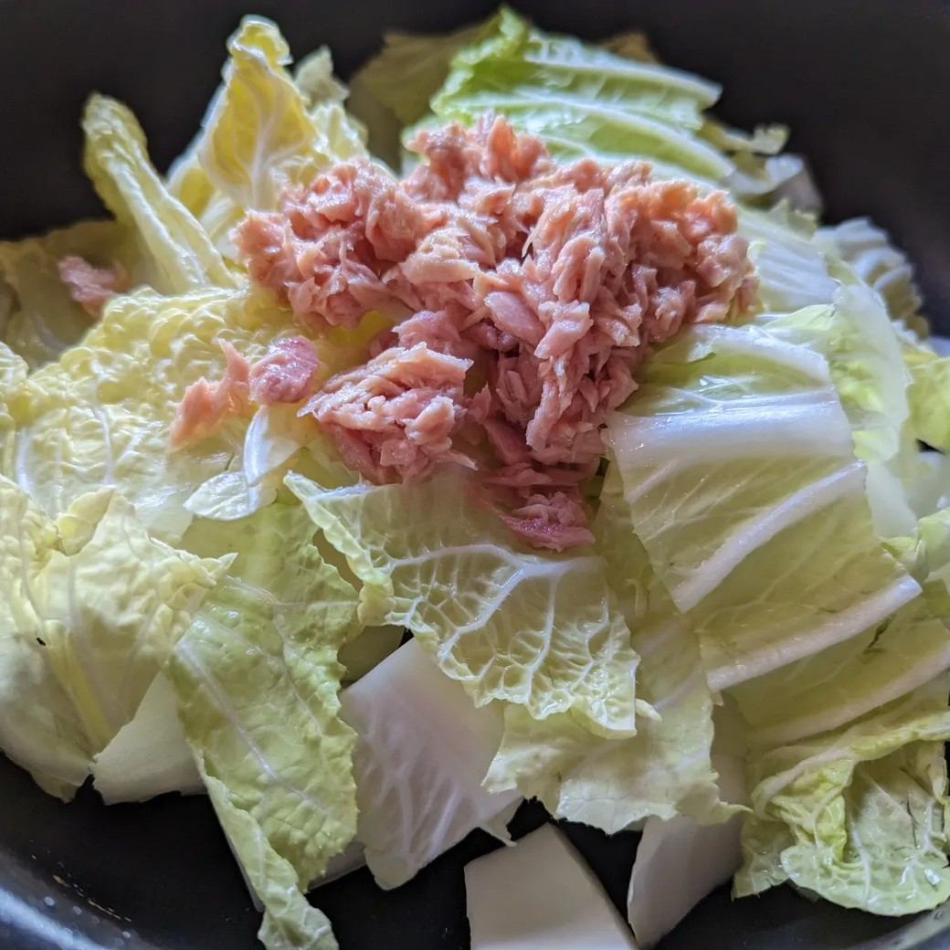 鍋 白菜 シーチキン 安い