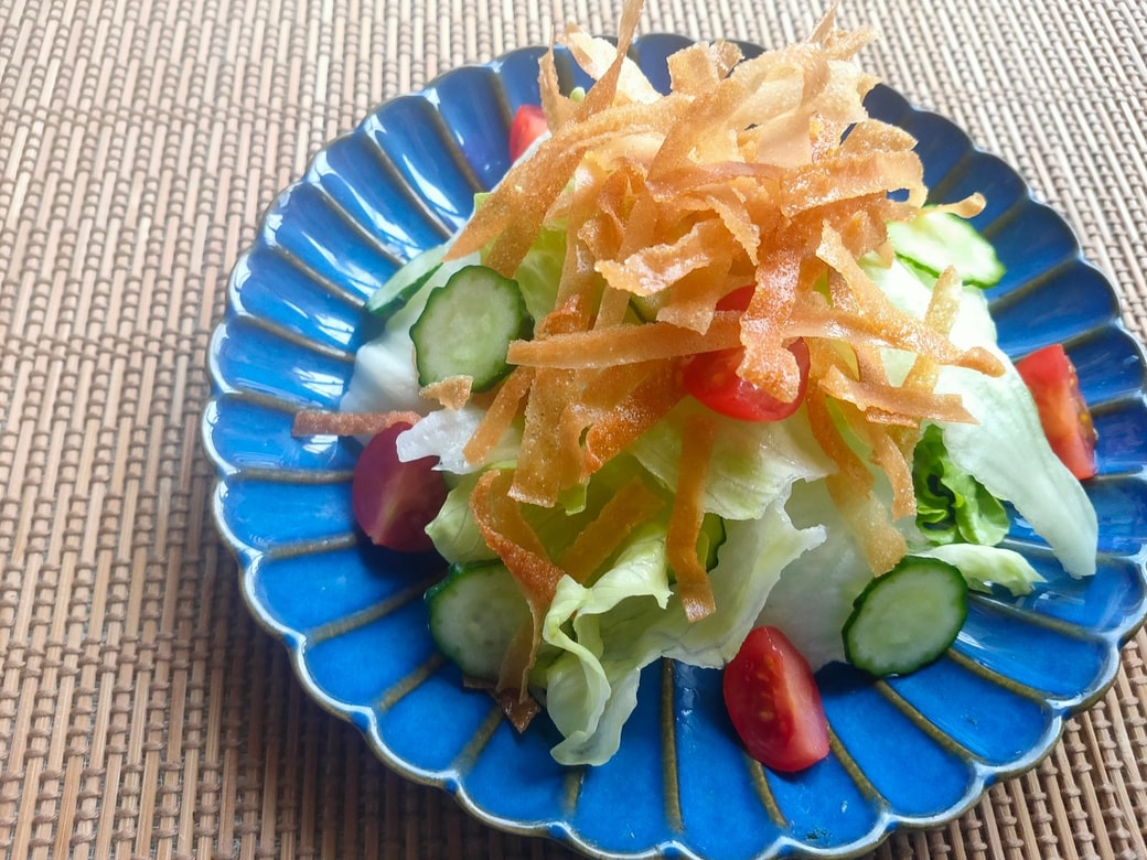 春巻き、餃子の皮のパリパリ揚げ