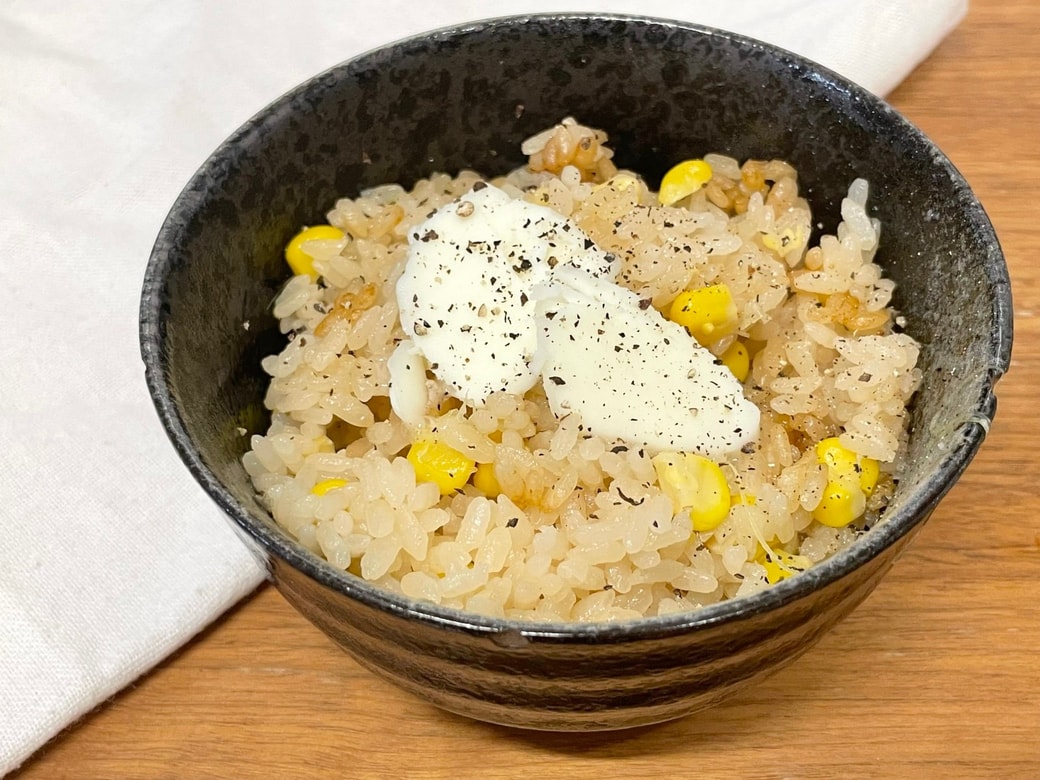 バター醤油とうもろこしご飯