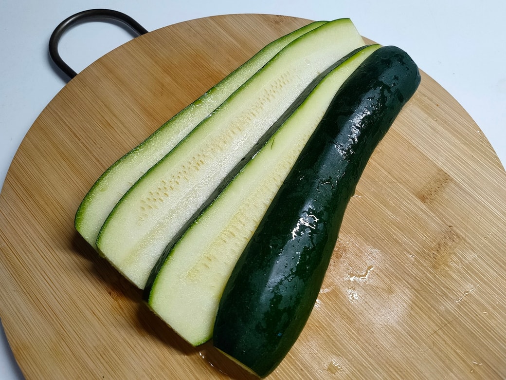 ズッキーニのカレーパン粉焼き