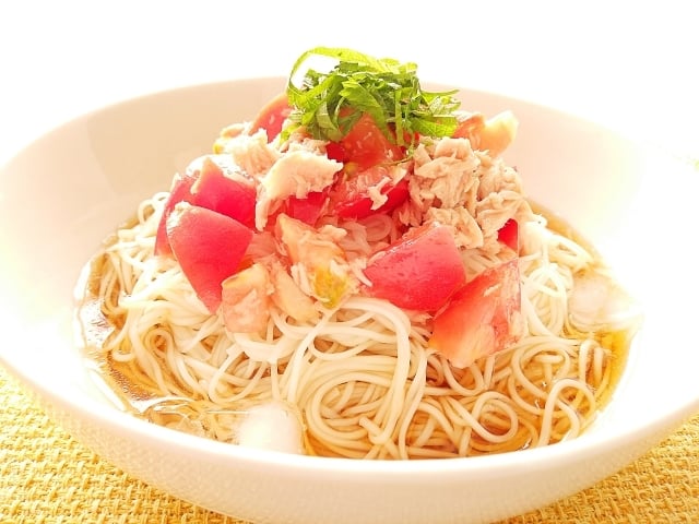 トマトでパスタ風に