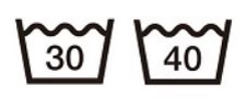 桶の中の数字が、水温の上限温度です。つけ置きの際には注意しましょう！