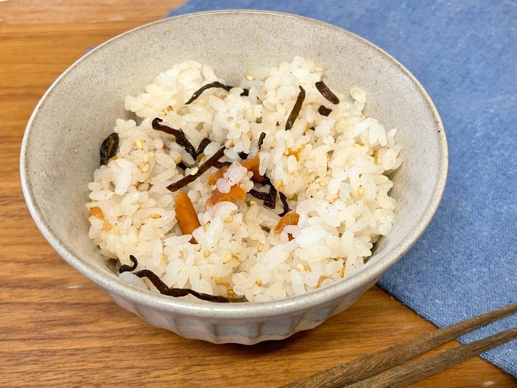 梅塩昆布混ぜご飯