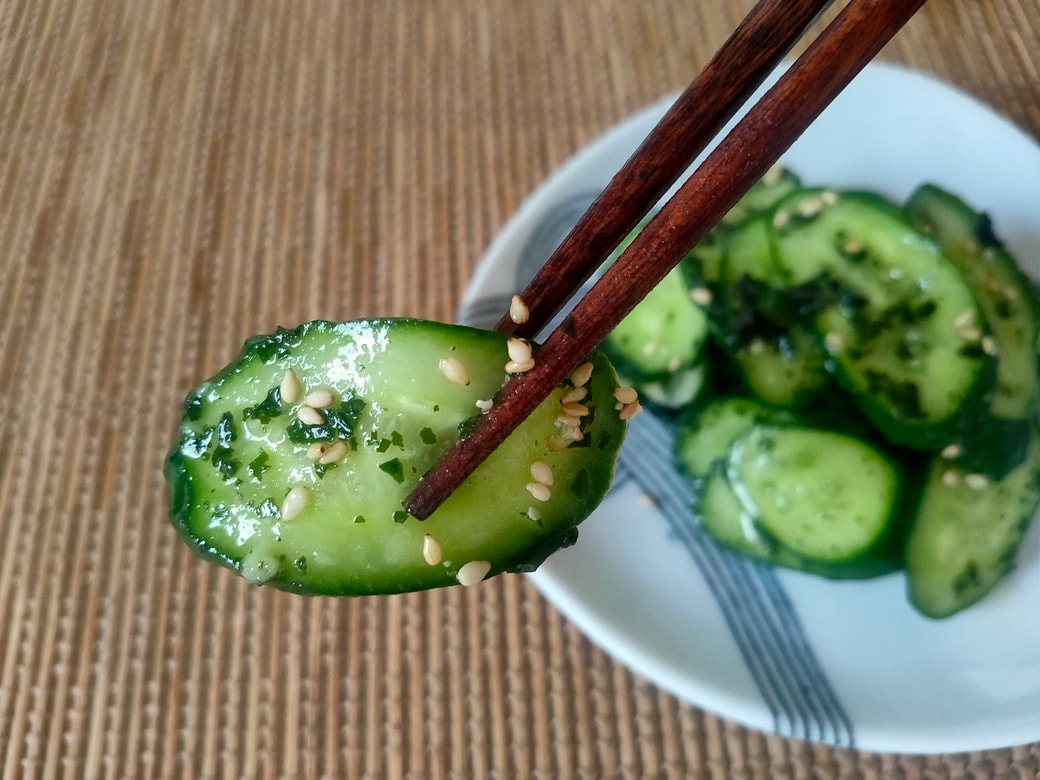 ワカメご飯の素で作るきゅうりの漬物