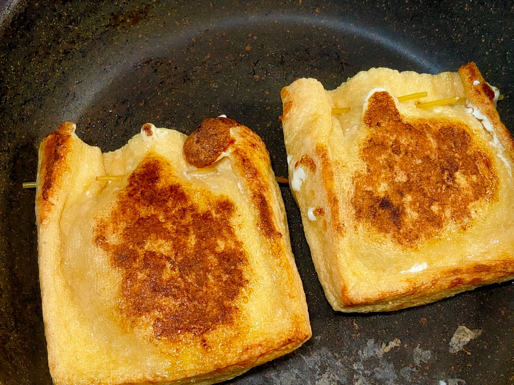 巾着たまごのマヨ照り焼き