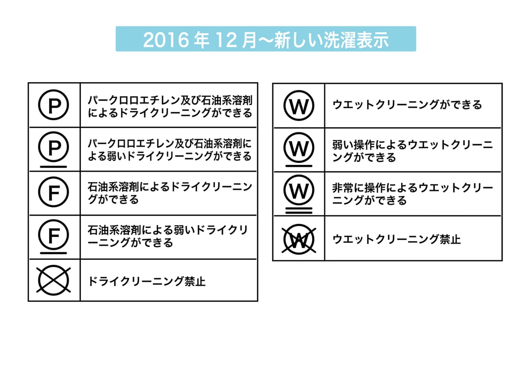 ドライクリーニングができるかどうか洗濯表示を確認します