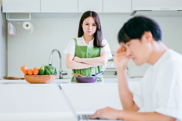 テレワークの導入で増える夫婦問題