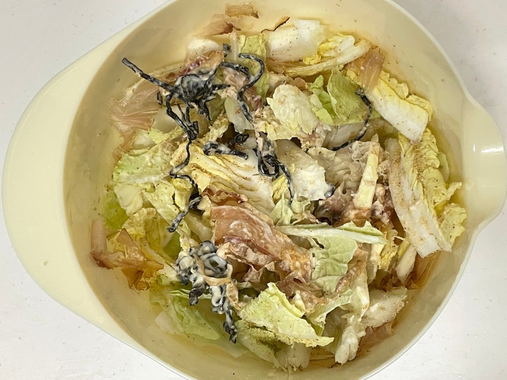 白菜の塩昆布サラダ