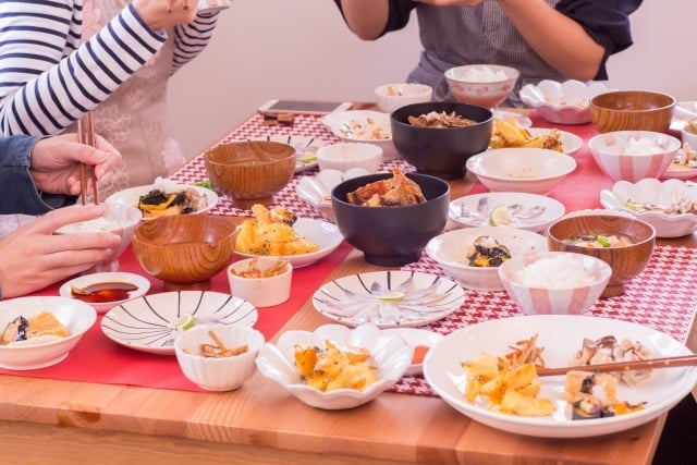 夕食は軽めに