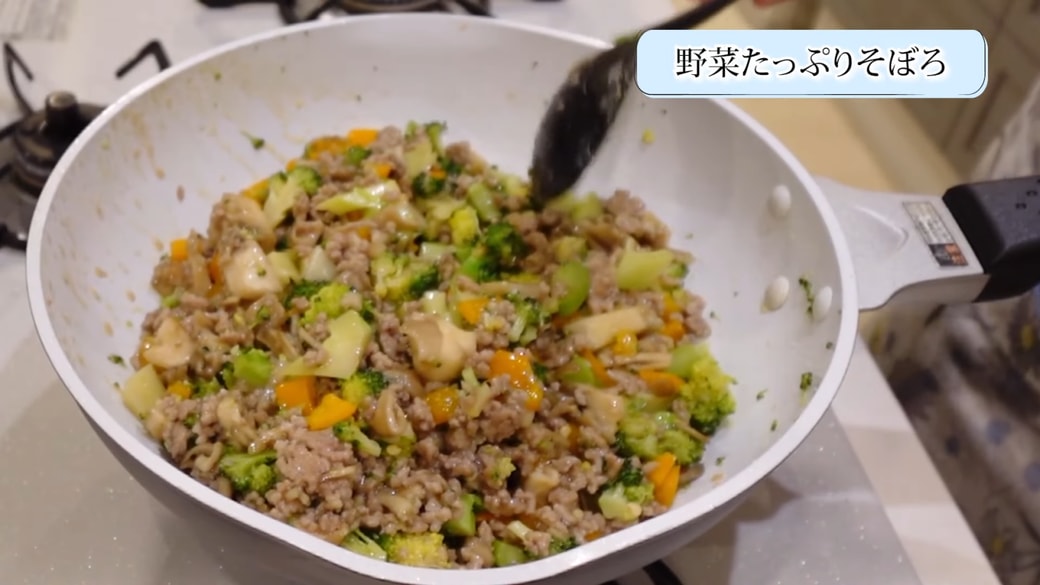 野菜たっぷりのそぼろ