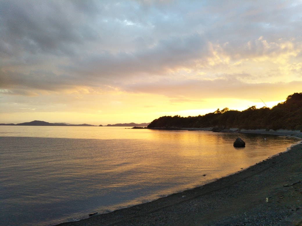 長島の夕日