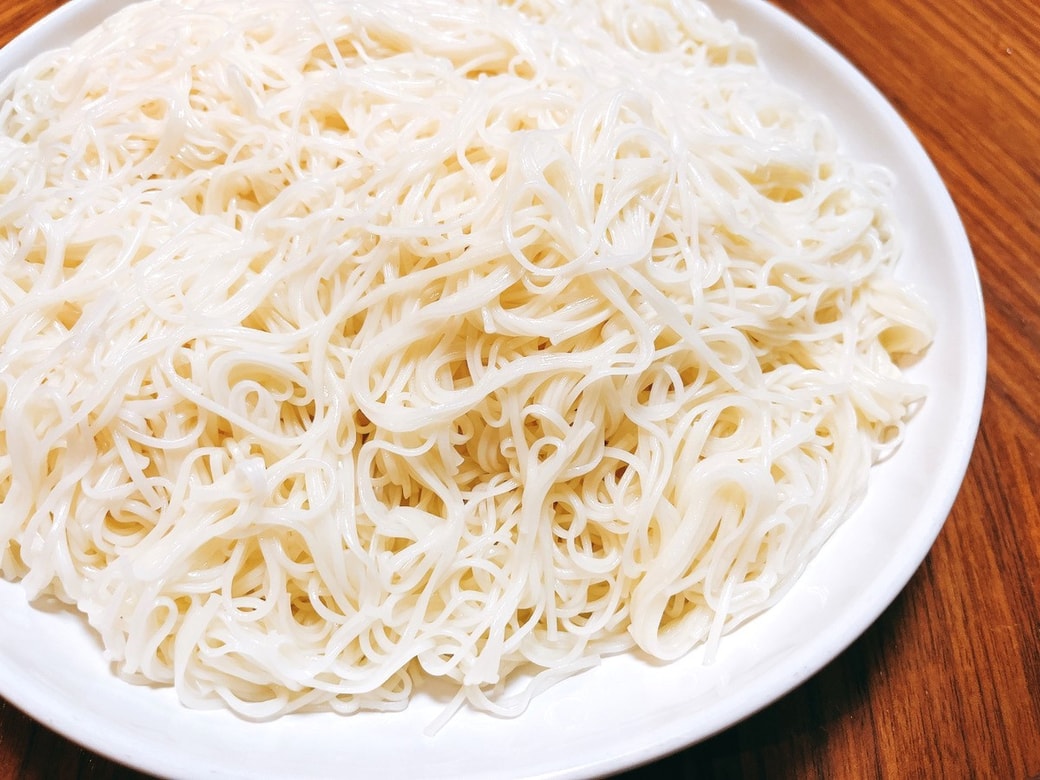 ゆでたそうめん