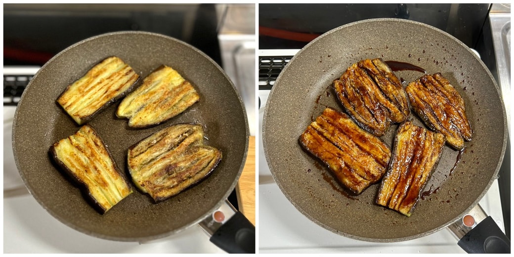 ナスの蒲焼きの焼き方