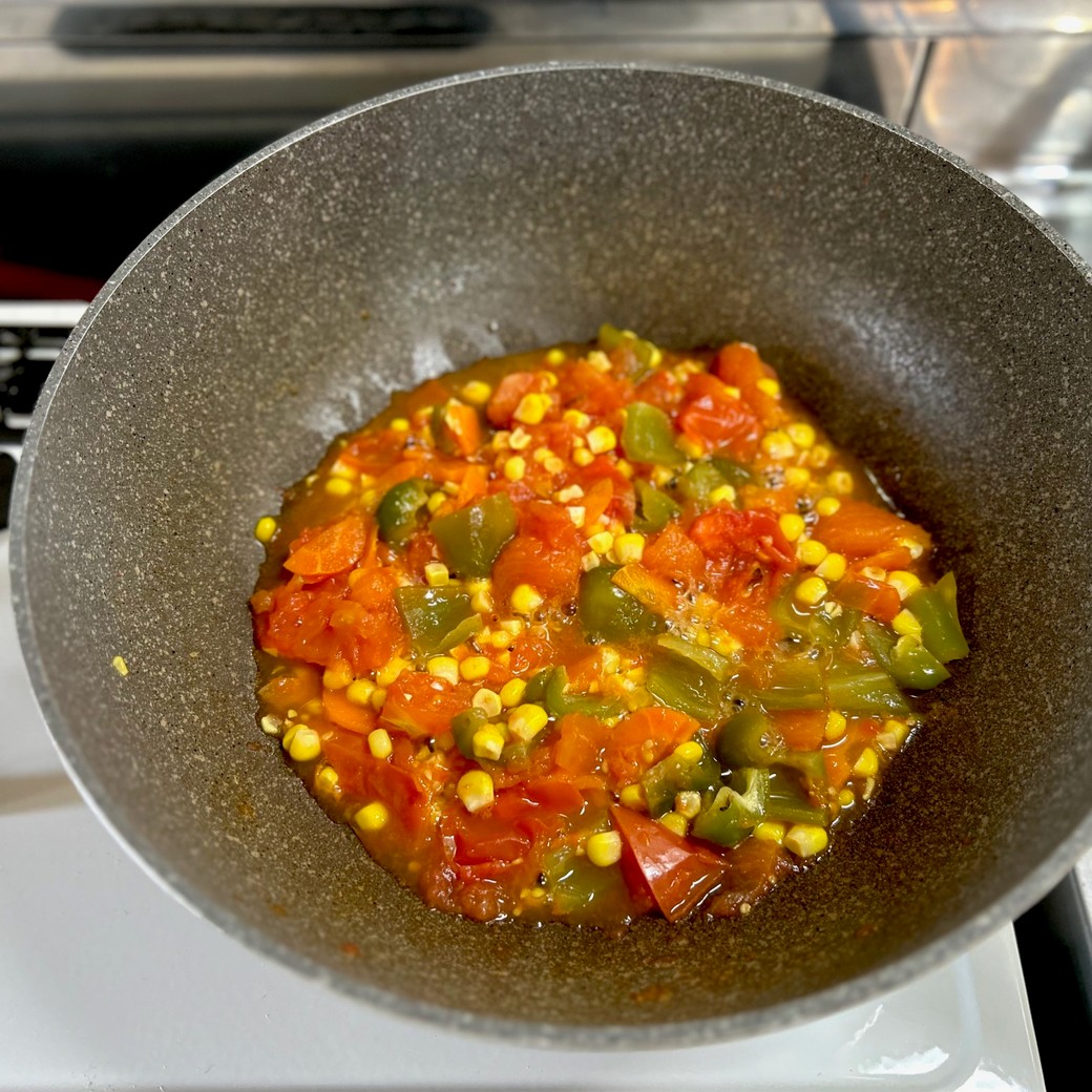 重ね上がりの夏野菜