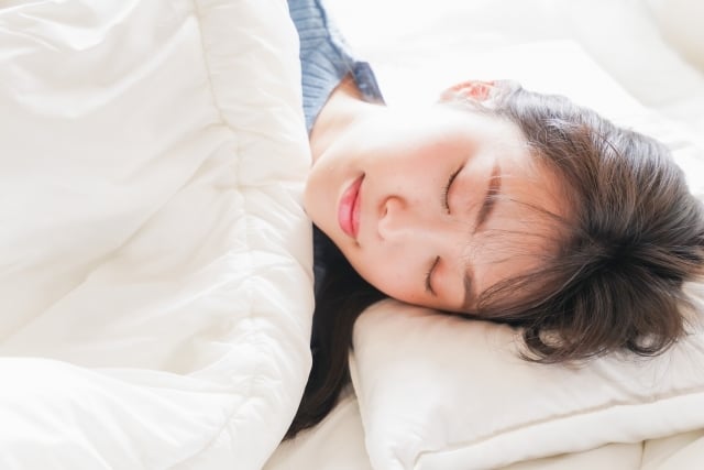 十分な睡眠時間をとる