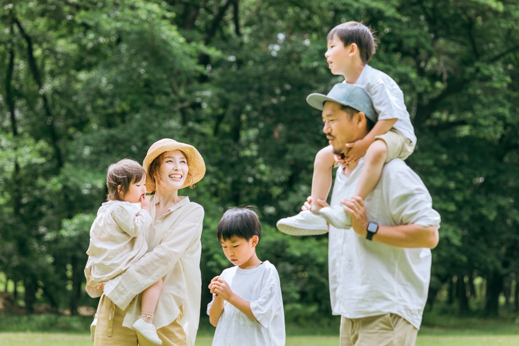 仲のよい家族