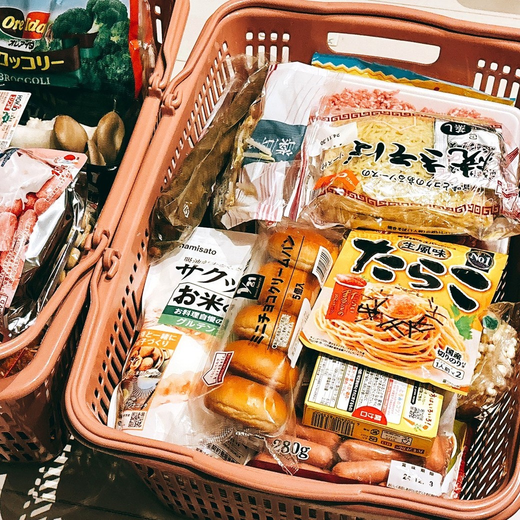 まとめ買いの食材