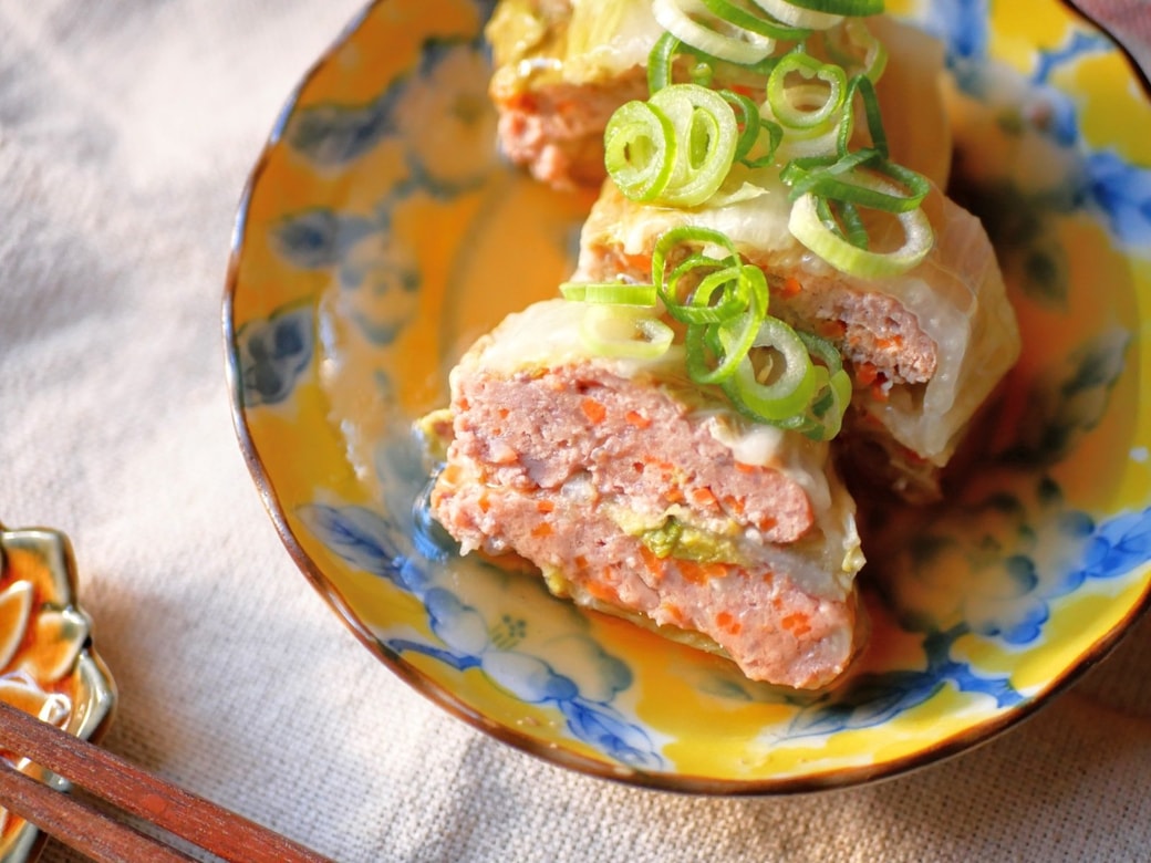 白菜と挽肉の重ね蒸し