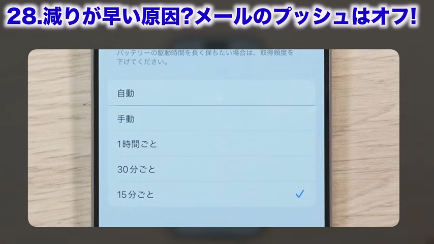 「15分ごと」であれば、15分間隔でデータを取得する設定