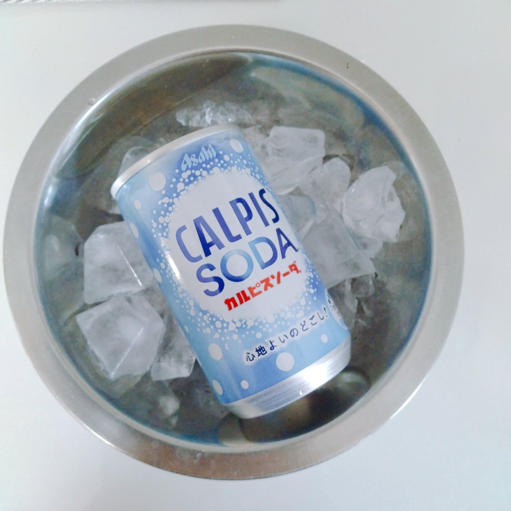 氷に入れた缶ジュース