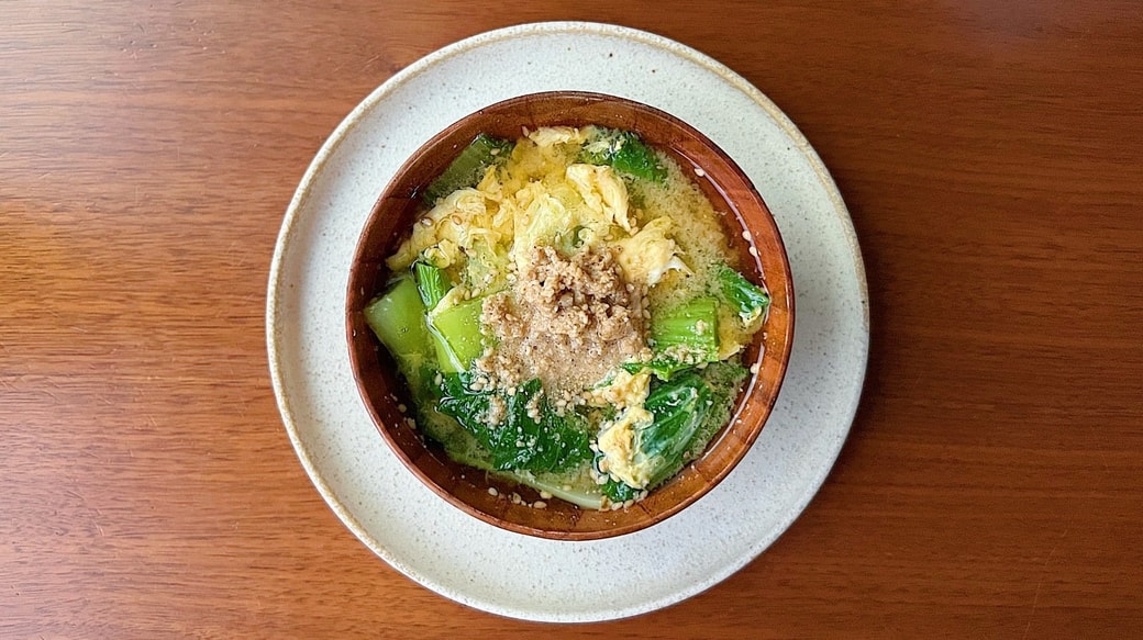 チンゲン菜みそ汁