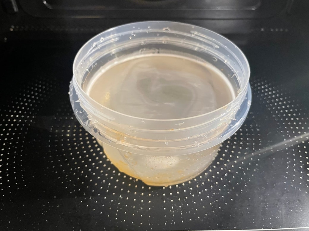 電子レンジ加熱する