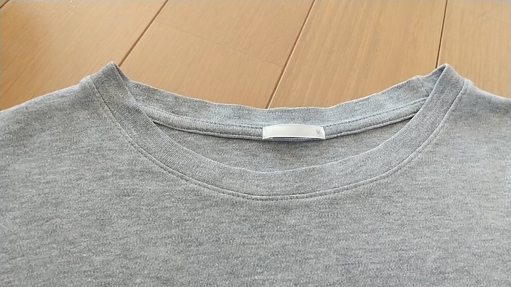 首元がキレイになったTシャツ
