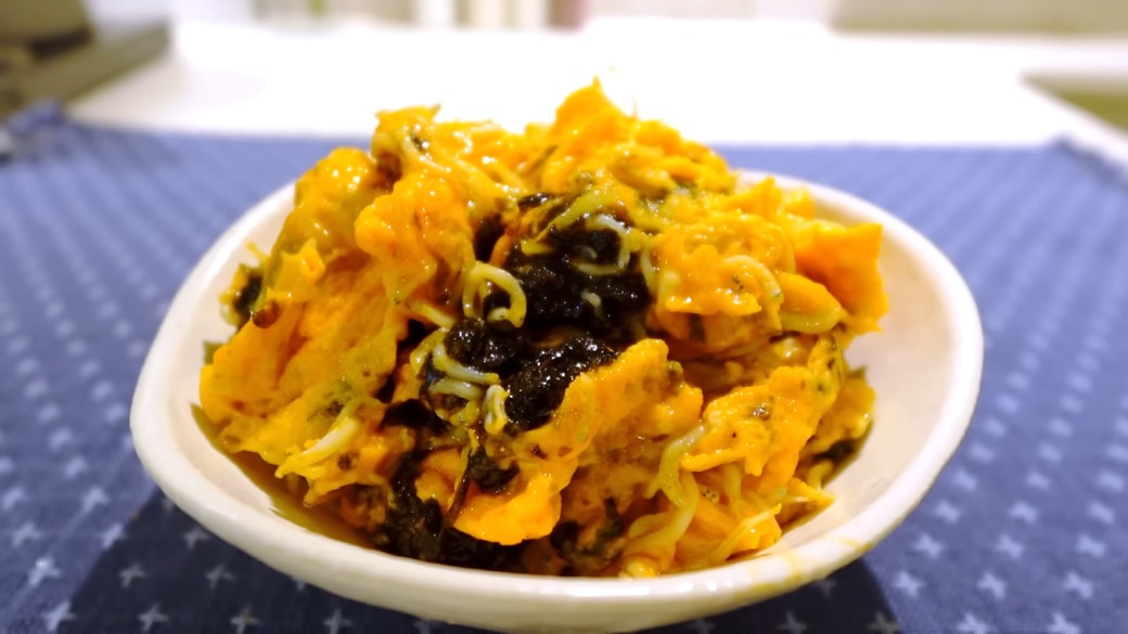 のりとしらすの卵焼き