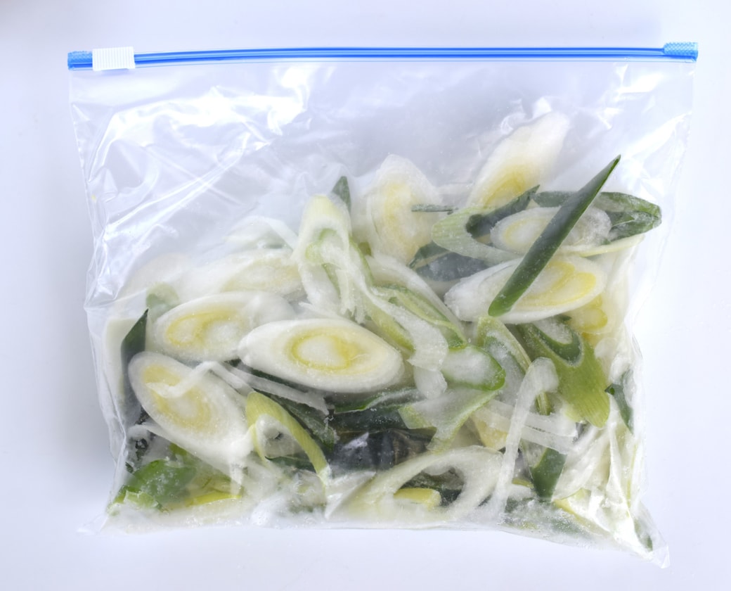 食材が入った保存袋