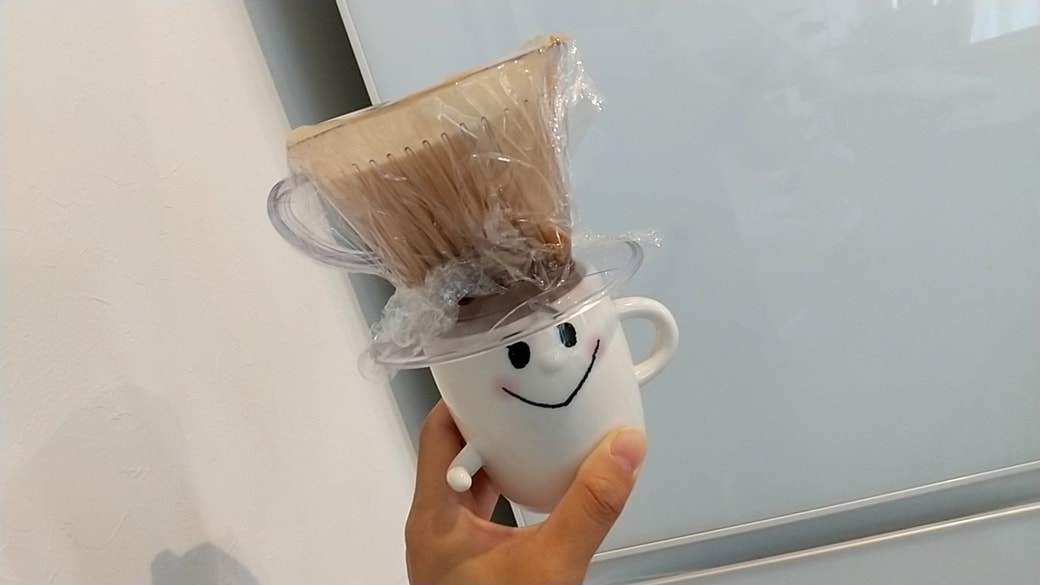 ラップをして冷蔵庫へ