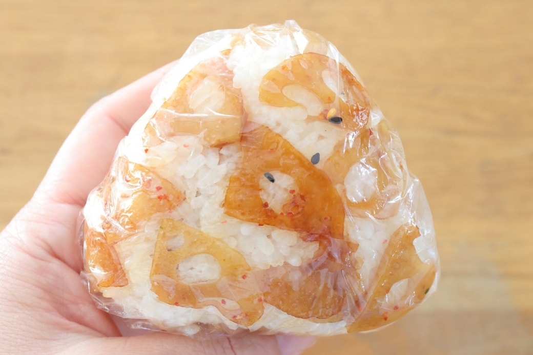 「れんこんの七味おにぎり」