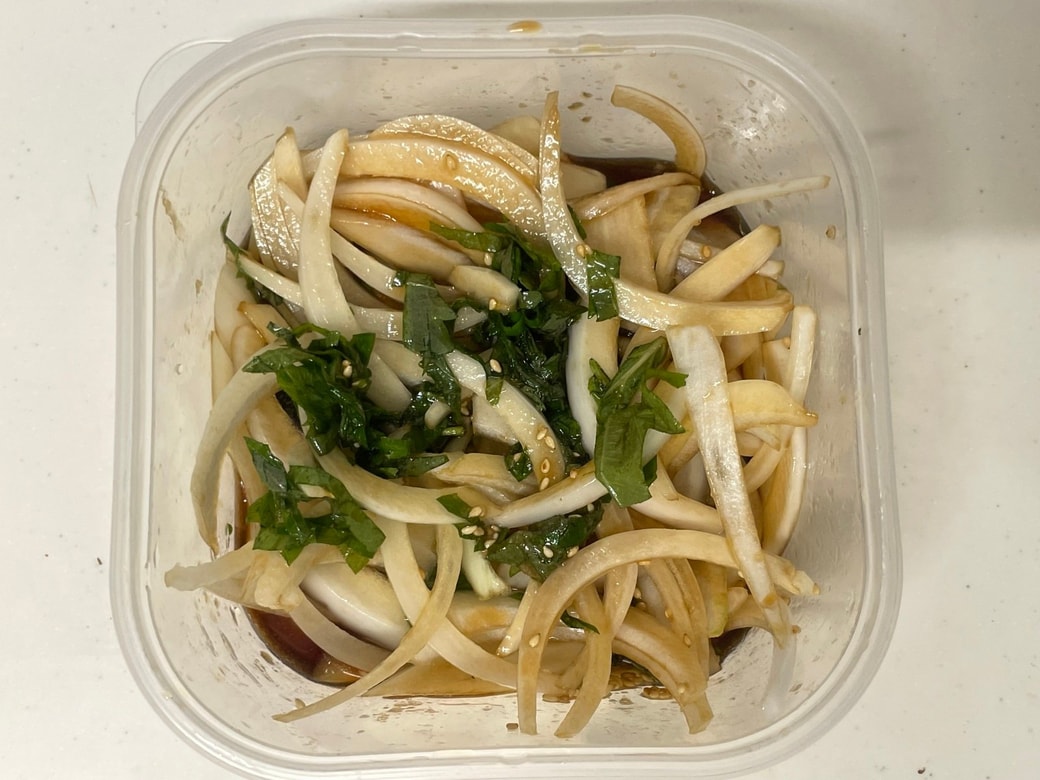 新玉のしょうゆポン酢漬け