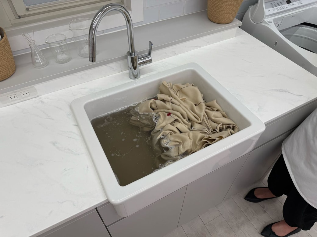 つけ置き後の汚水